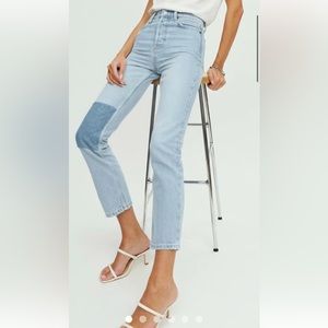 Reformation Cynthia Patch Jean in color Tahoe